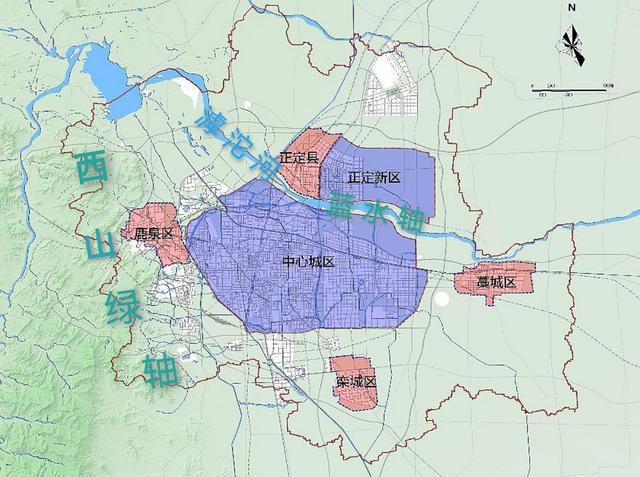 和已经完工三环路附近主城区四周环城水系绿环贯通,形成石家庄主城区