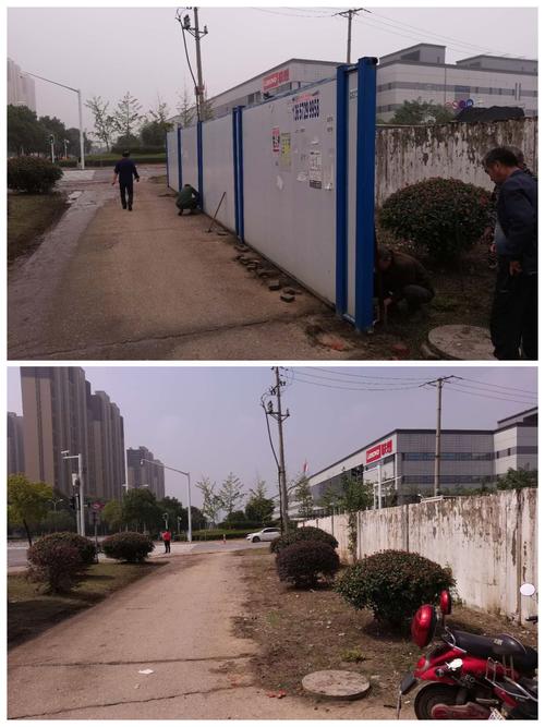 【佛祖岭街】光谷二路高新四路沿线环境整治