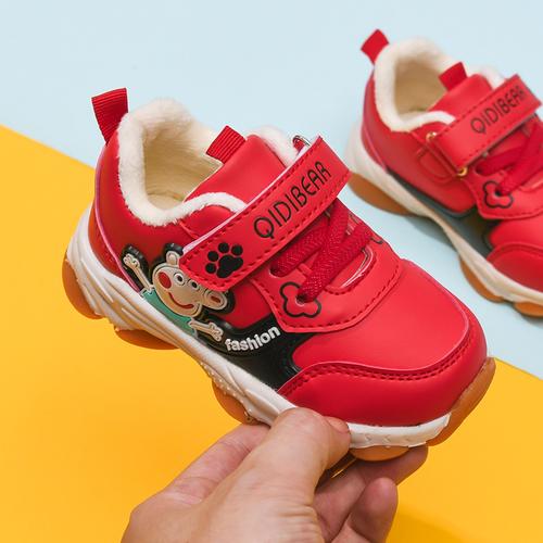 宝宝鞋子男女童学步鞋秋冬季加绒棉鞋1-5岁防滑机能鞋小孩儿童鞋