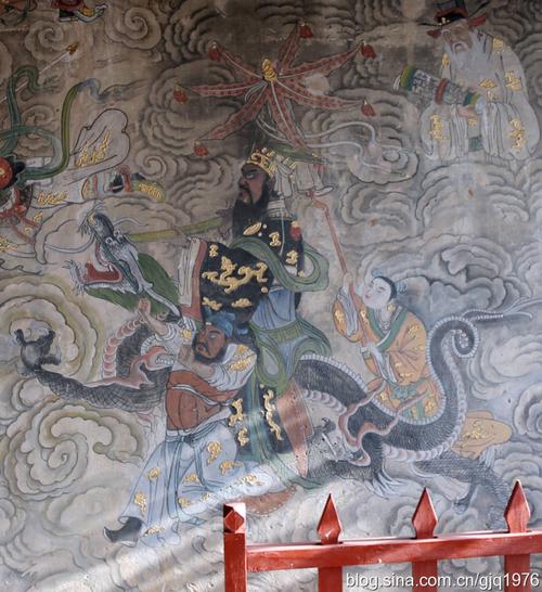 罕见的三官壁画大同北宋庄龙母寺壁画之一