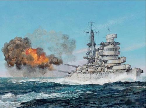 永存于画布之上的海上战争巨兽战舰油画作品欣赏