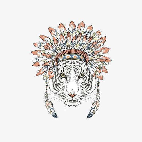 关键词 : 印第安,动物,手绘,装饰