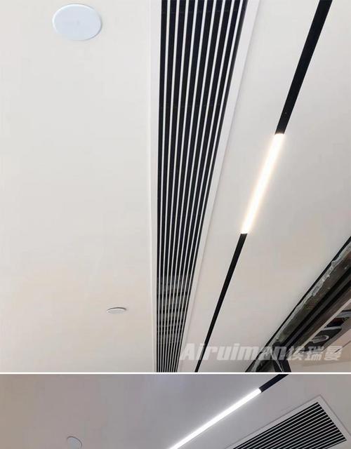 中央空调出风口格栅 铝合金中央空调出风口无边框内嵌隐形abs加长极窄