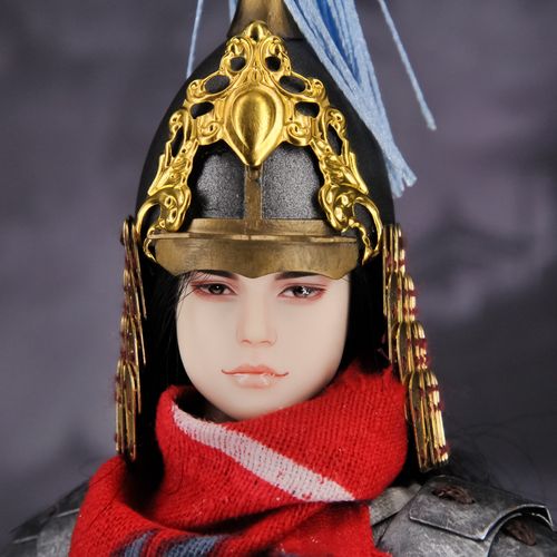 【定做】 1/6 古代兵人模型 明朝 金属扎甲片头盔v2.