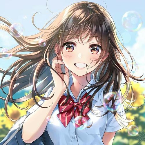 精选20张/阳光少女系动漫头像/女生好看的高清头像/爱