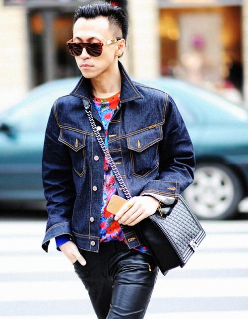 *韩火火- "boy chanel" 黑色小羊皮菱格纹肩背包(大) 售价nt$153,200