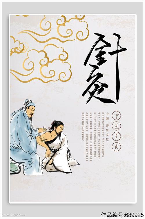 中医养生宣传海报 针灸展板