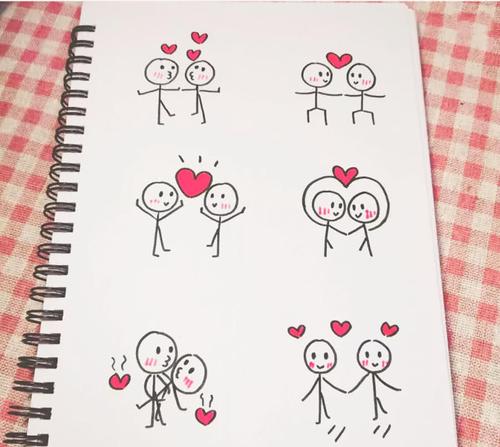 告白·情话·简笔画:我爱你不是冲动,也没有保留