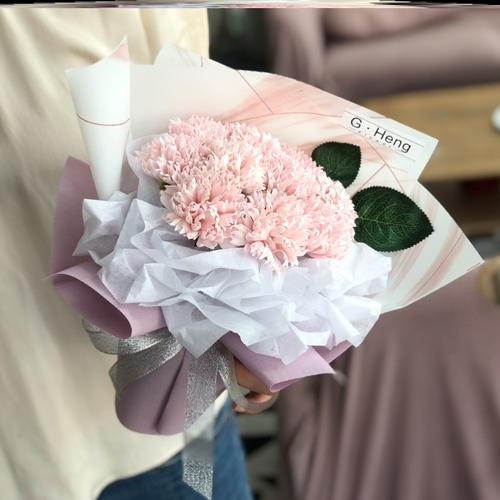 礼物女朋友抖音订婚香皂肥皂花唯唯美花束38节仿真花