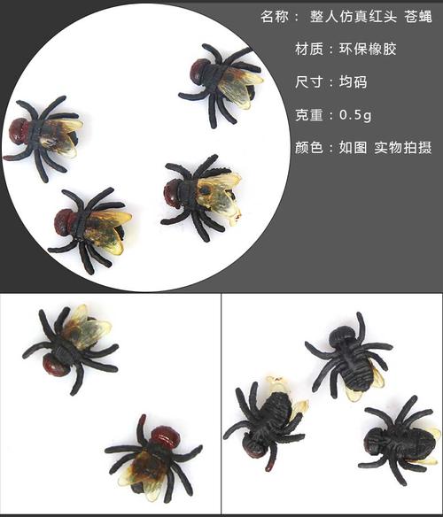 万圣节愚人节整人玩具恐怖玩具-仿真小动物假蛆虫小强蝙蝠蜘蛛