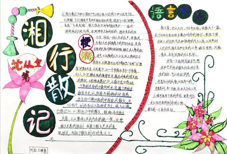 暑期手抄报优秀作品赏析之《湘行散记》篇