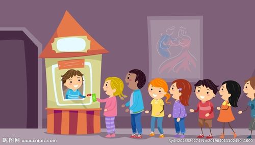 排队检票看电影