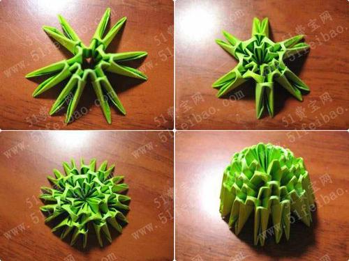 三角插折纸教程之diy仙人掌小盆栽 - 手工小制作 - 51