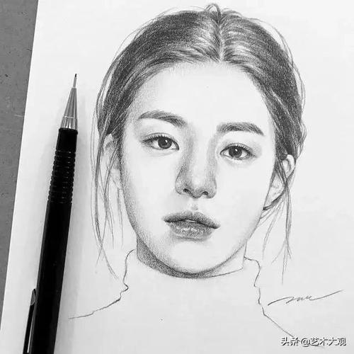 素描少女(素描画入门画人物)