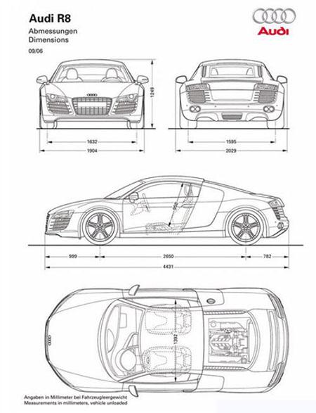 售价超过100万 奥迪r8超级跑车全球首发
