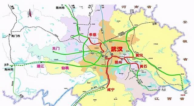 湘鄂2省城际铁路不同命,长株潭开启公交化,武汉城市圈