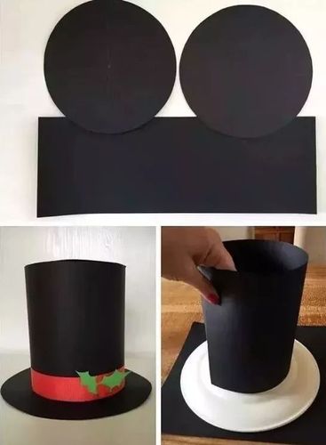 帽子的顶端毛线起不了作用,覆盖上一张卡纸即可!