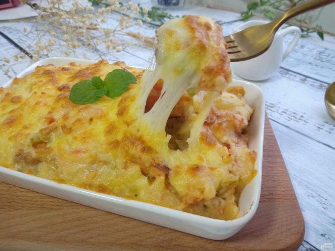 火腿芝士焗土豆泥