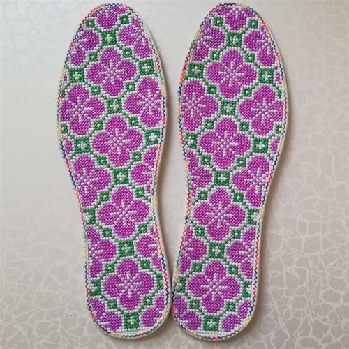绣花鞋垫几何图案图片