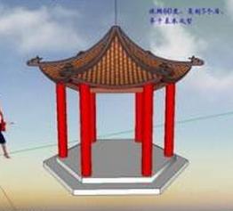 八角楼简笔画怎么画