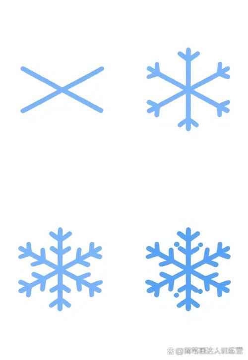 ❄️雪花简笔画✨
