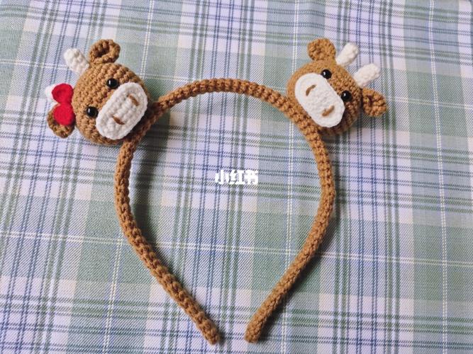 小牛发箍,拆了好多遍才成功_钩织_发箍_兴趣爱好_手工