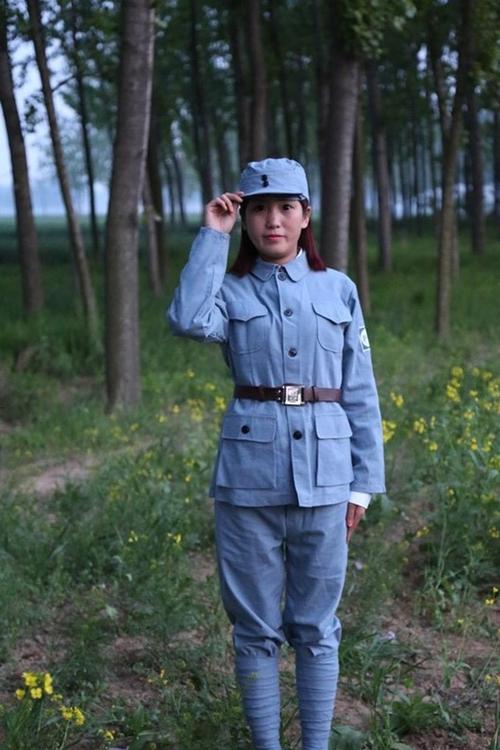 知青服八路军军装国民革命新四装特色女兵军装演出服