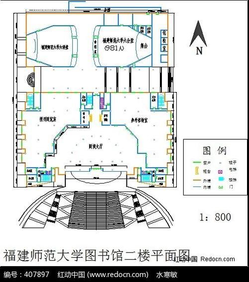 福建师范大学图书馆一楼平面图设计图片