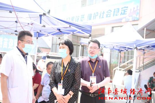 宁陵县人民医院院长郭晓华到部分乡镇卫生院督导疫苗