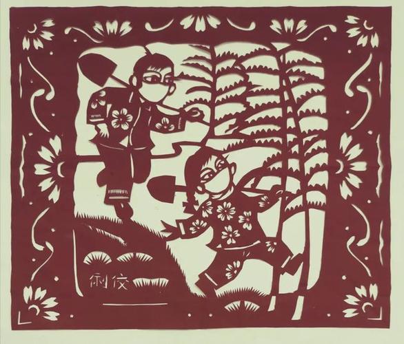 【植树节】剪纸|:春暖花开,指间"造林"