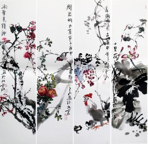 著名花鸟画家——颜泉大写意花鸟作品选