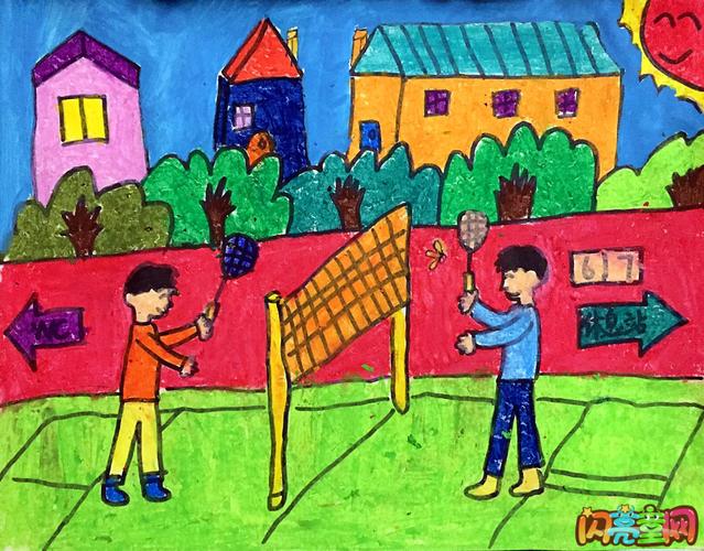 我们的社区儿童画作品欣赏