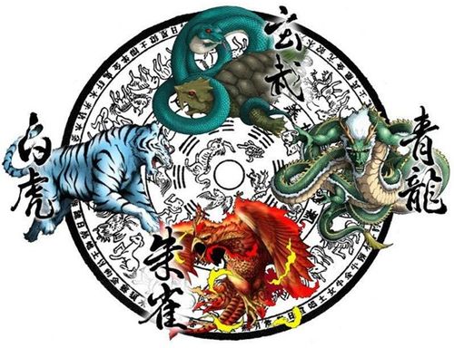 四圣兽之青龙,白虎,朱雀,玄武