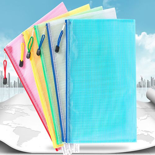 定制品驰鹏a4文件袋100个透明拉链袋资料袋塑料收纳袋文件袋档案袋