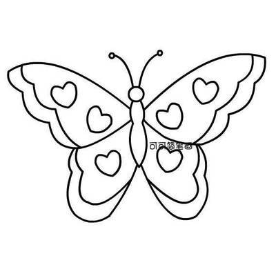 画蝴蝶的简笔画画法