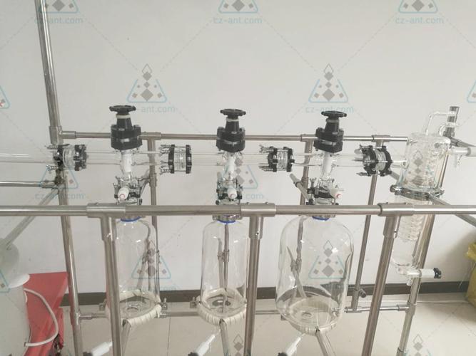 公斤级精馏装置/实验室中试玻璃精馏装置/精馏塔/柱/精馏头/回流