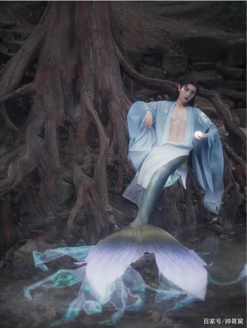 艺术感十足的男版美人鱼,画面太震撼了,虽然是合成的