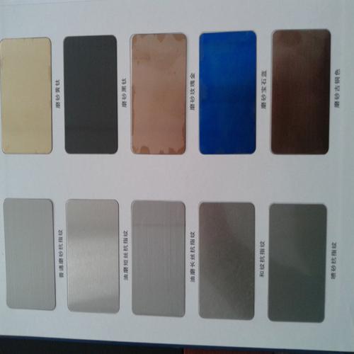 [主恩钢业]彩色不锈钢板加工 古铜色彩色不锈钢喷砂板加工