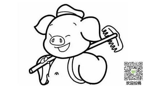 九齿钉耙简笔画步骤图