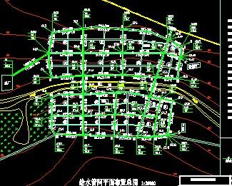 市政给水管网平面图