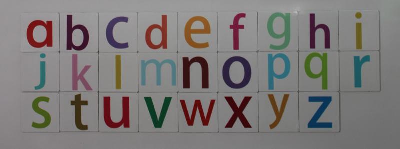 26个大小写英文字母冰箱贴 彩色磁贴 大小写英文字母磁贴