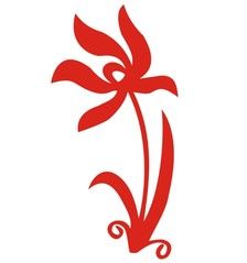 花朵网格图案——兰花
