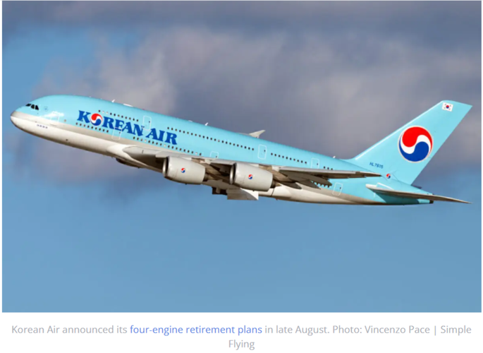 考虑到大韩航空正在收购该航空公司,在10架飞机退役的情况下,只运营6