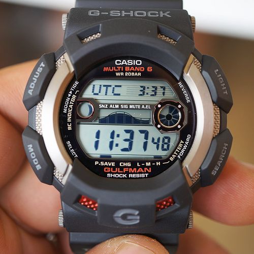 现货 特价正品卡西欧casio 钛合金 六局电波湾人 g-shock gw-9110