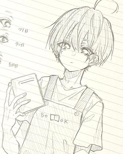 男生为主的动漫线稿 不难 寒假画画吧 作者sushi_chisa