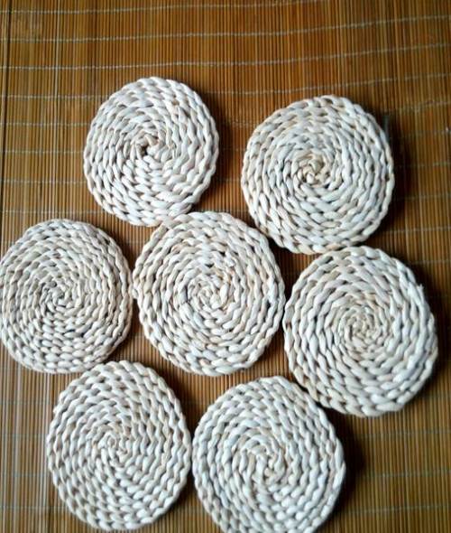 全新手工坐垫蒲团天然玉米皮草编杯垫碗垫锅垫桌垫隔热垫