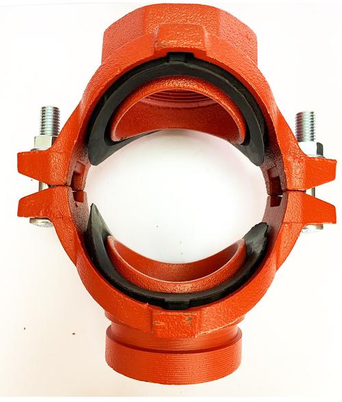 沟槽机械四通沟槽管件卡箍消防管道配件消防配件沟槽管厂家批发