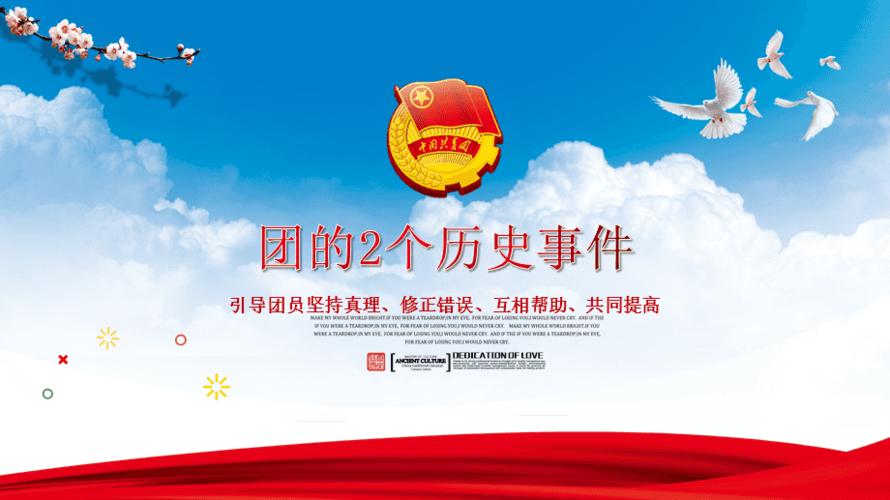 中国共产主义青年团团课学习解读培训讲座课件ppt模板