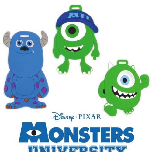 怪兽大学儿童 行李牌吊牌 大眼仔长毛怪 怪兽电力公司