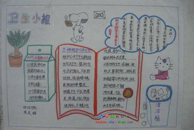 维护公共卫生手抄报
